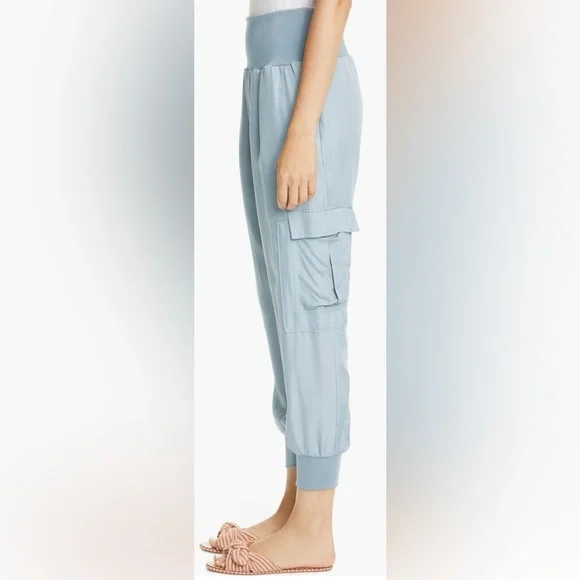 Cinq à Sept Blue and Light Blue Jogger Pants in Ocean Dew NWT - Picture 12 of 13